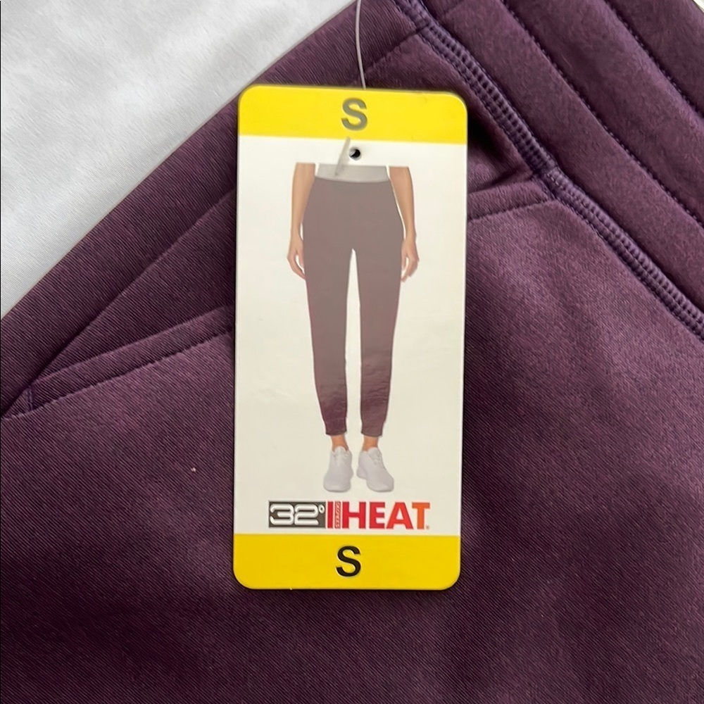 32 Degrees Purple Track Pants with Elastic Waistband - Picture 4 of 9